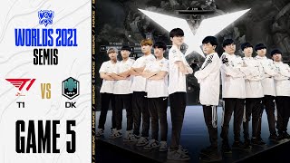 LCK | T1 vs. DK 게임 5 하이라이트 | Semifinals Day 1 | 10.30 | 2021 월드 챔피언십