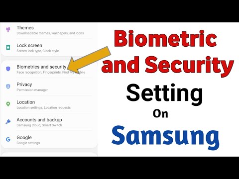 Samsung Biometric And Security Setting Full Explain In Hindi,Biometric And Security All Setting