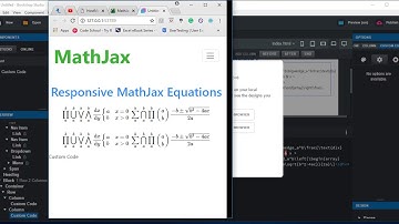 Making MathJax Equations Responsive on the web