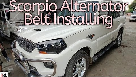 Mahindra Scorpio S10 Alternator Belt Change Without Spcl Tool Video #8