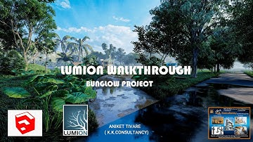 Lumion Cinematic Bunglow Walkthrough || Lumion 10 || Live Project ||