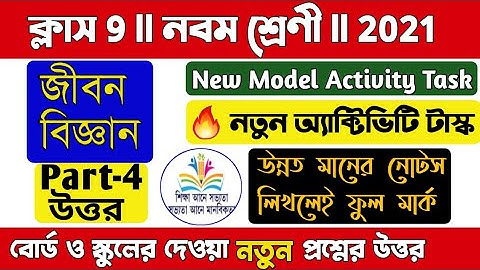 Model activity task class 9 Life Science part 4/🔥New/Class 9 Life Science model activity task part 4