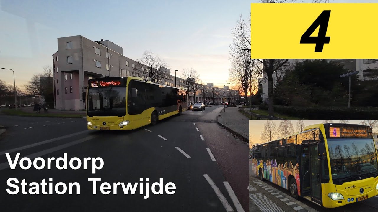 U-OV lijn 4: Voordorp - Station Terwijde | Qbuzz Utrecht | Qbuzz 4031 | 2024