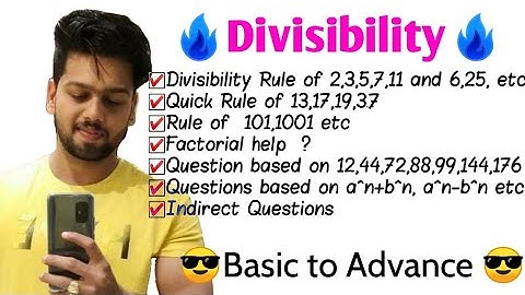Number system || Divisibility Rules and Concepts || New Divisibility Questions asked by TCS in SSC