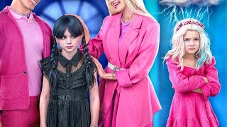 Wednesday Addams, ENID'in Ailesi Tarafından Evlat Edinildi! PEMBE ve SİYAH! Wednesday vs Enid