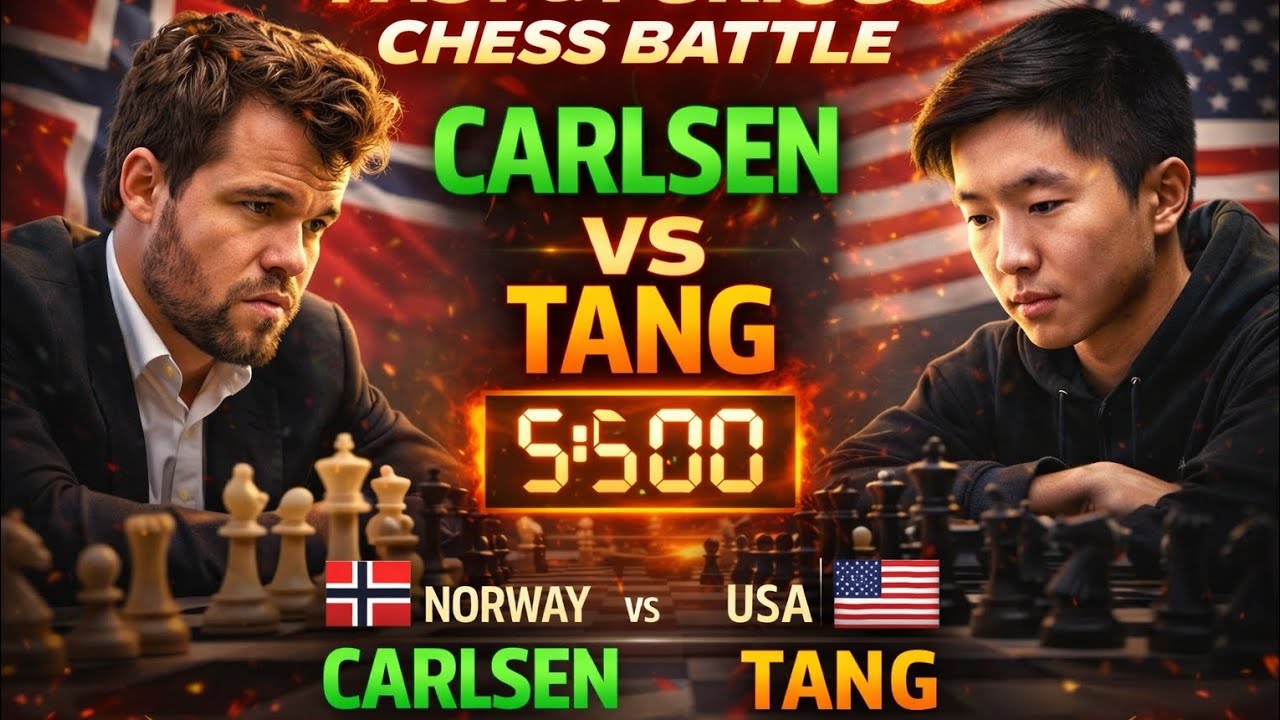 SAAT LEGEND BERTEMU SPEED DEMON!  Strategi cerdas Carlsen vs Andrew Tang