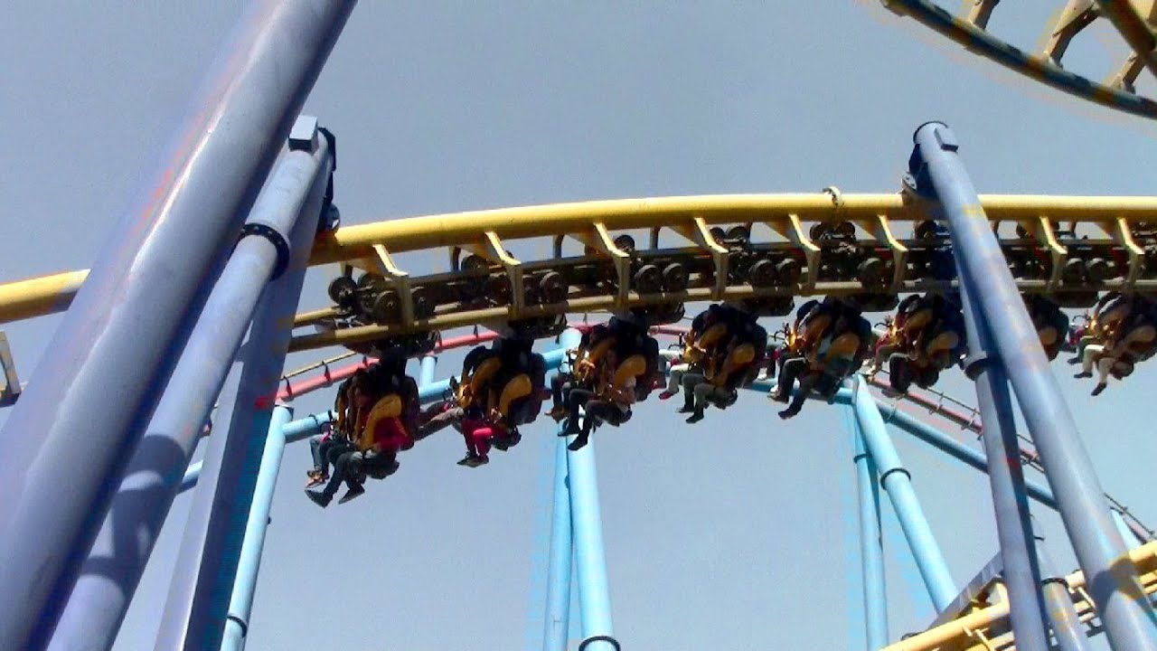 Batman The Ride off-ride Six Flags Mexico México - YouTube