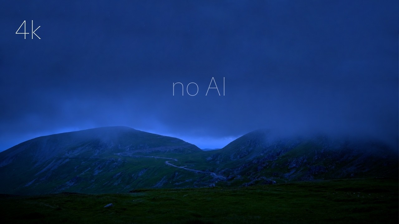 NO AI | Wind on the Mountain Peak | Natural Ambience & White Noise for Sleep