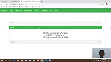 SPK PEMILIHAN GURU TERBAIK DENGAN METODE SAW