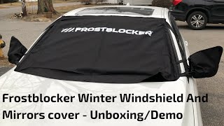 Car Windscreen Cover Winter Windshield Snow Cover Car Frost Windscreen Cover  With Side Mirror Covers Thick
