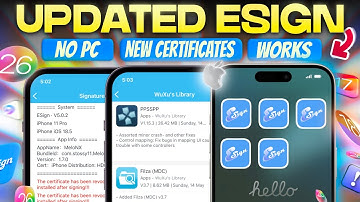 NEW Esign Certificate! Install IPA on iPad & iPhone No PC