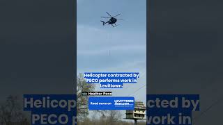 Helicopters Work On Power Lines In Levittown