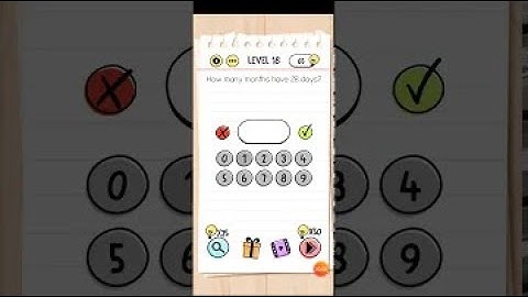 Brain Test Level 18 - How many months have 28 Days (Walkthrough Video)