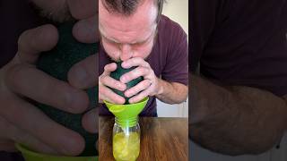 Blowing out an Emu Egg