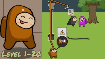 Thief Puzzle 2: Impostor Puzzle / level 1-20 puzzle game / WEEGOON / android gameplay