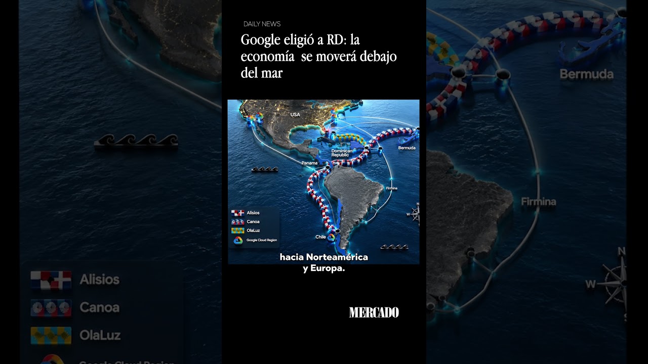 Google eligió a RD la economía  se moverá debajo del mar