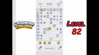 Crossword Challenge Level 82 Walkthrough