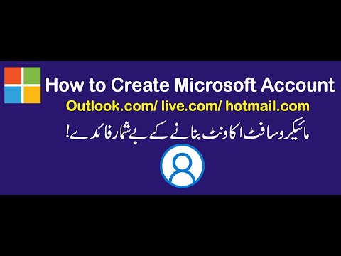 How to create outlook com, live com, Hotmail com using Microsoft Account