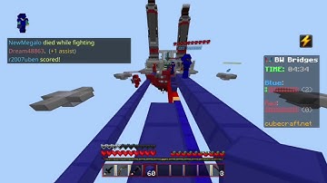 Hitting 2700 Wins In CubeCraft Bridges