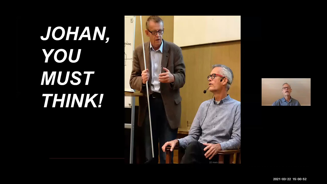 Johan Von Schreeb at the Debunking Disaster Myths Seminar - 2021-03-22