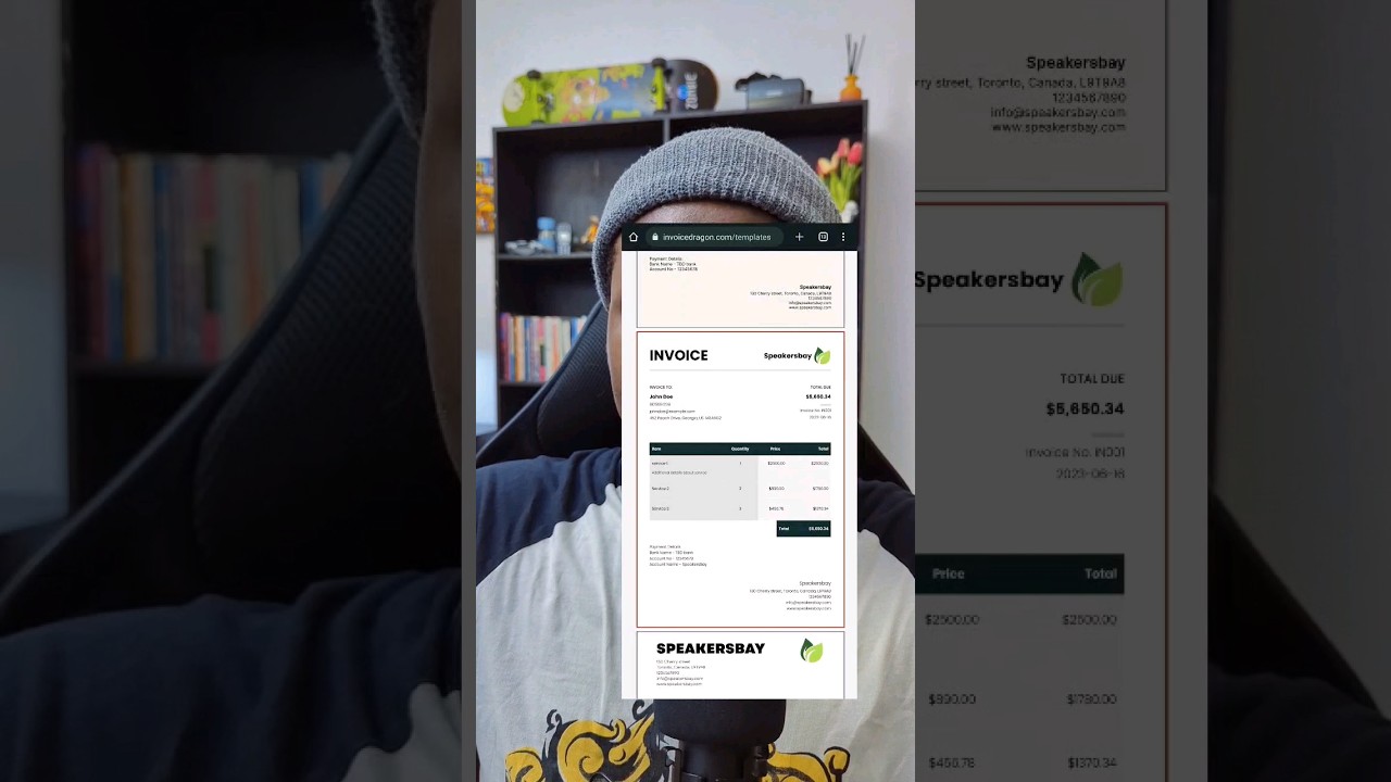 Generate free invoices for clients and yourself, fast! - 