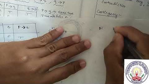 XII Std. Maths Chapter 12 Discrete Mathematics TRUTHTABLE&WITHOUT TRUTHTABLE Mr.AmalRaj Sir 30092020