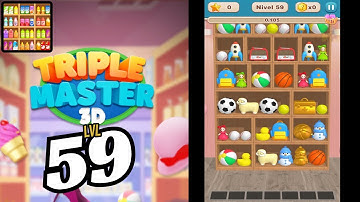 🏅 Triple Master 3D: Goods Sorting 🍒🥤🪆 LEVEL 59 🍄🧃🧸 Gameplay Walkthrough