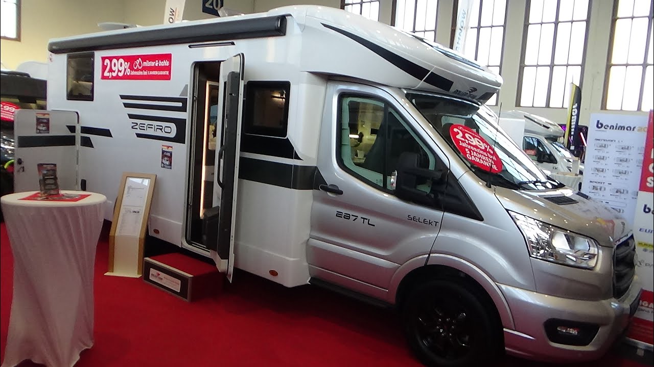 Автодом Roller Team Zefiro 287 TL 2026 года — экстерьер и интерьер — Auto Caravan Berlin 2026