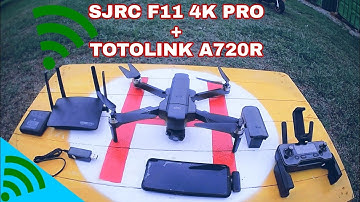 SJRC F11 4K PRO TEST JARAK TERBANG  PAKE TOTOLINK A720R