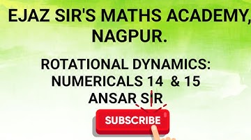 XII PHYSICS: NUMERICALS 14 & 15 OF CHAPTER 01