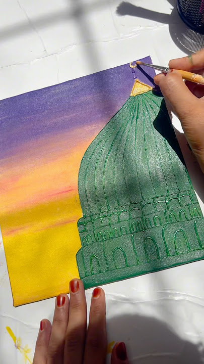 Masjid  nabawi painting #masjidnabawi #madina #islamicart #shortsfeed #shorts #art #trending #viral