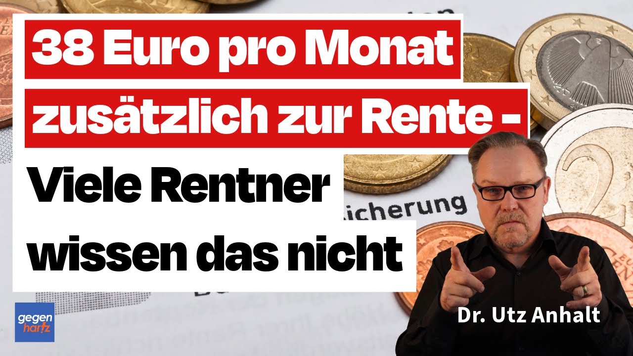 38 Euro pro Monat zusätzlich zur Rente - Viele Rentner wissen das nicht