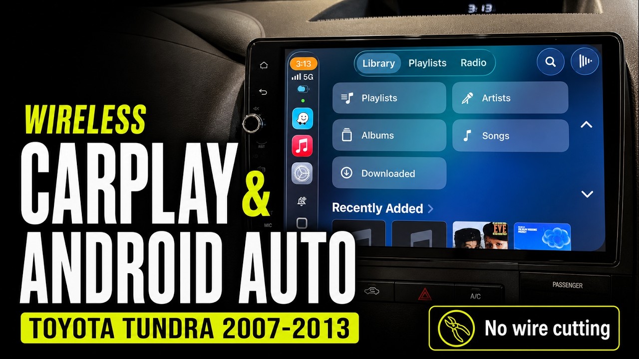 Toyota Tundra 2007-2013 — Premium 10.1” CarPlay & Android Auto Head Unit demo