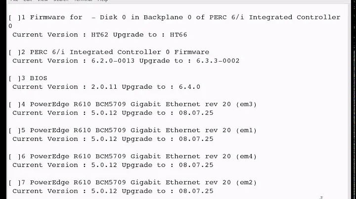 Installing Dell Server Update (dsu) and updating firmware on RHEL7.2