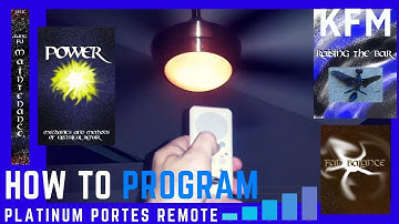 Ceiling Fan Remote Reprogram How To Program Harbor Breeze Platinum Portes Remote Control