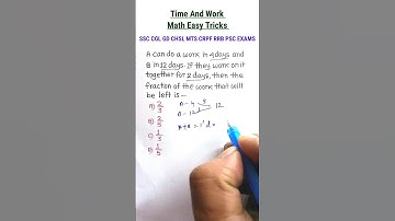 Time & Work Basic Math Classes|| Best Video on YouTube| SSC CGL MTS CHSL CRPF ||