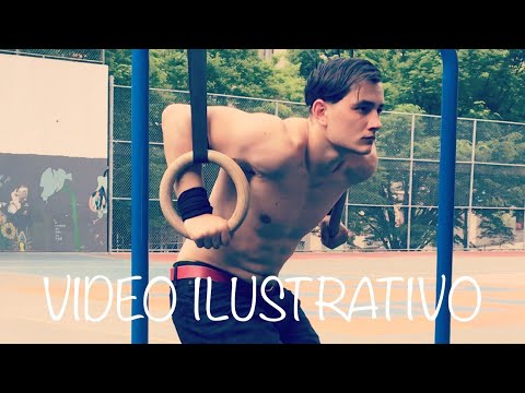 MUSCLE UP EN L EN LOS ANILLO video ilustrativo calisthenics exercises