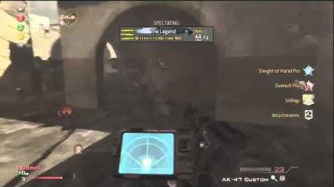 MW3 - Commando Knife Lunge Through Wall - GLITCH  FAIL1530