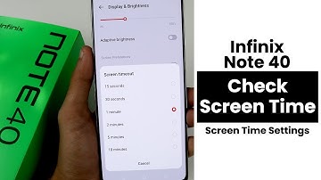 How to Check Screen Time In Infinix Note 40 | Screen Time Settings