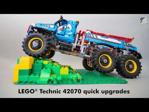 Frosset 945 fritid LEGO Technic 42070 6x6 All Terrain Tow Truck quick upgrades & improvements  - YouTube