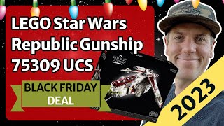 Black Friday Sale: LEGO Star Wars Republic Gunship: 75309 UCS Display Model Kit for Adults by Jason Wydro 38 views 6 months ago 1 minute, 44 seconds