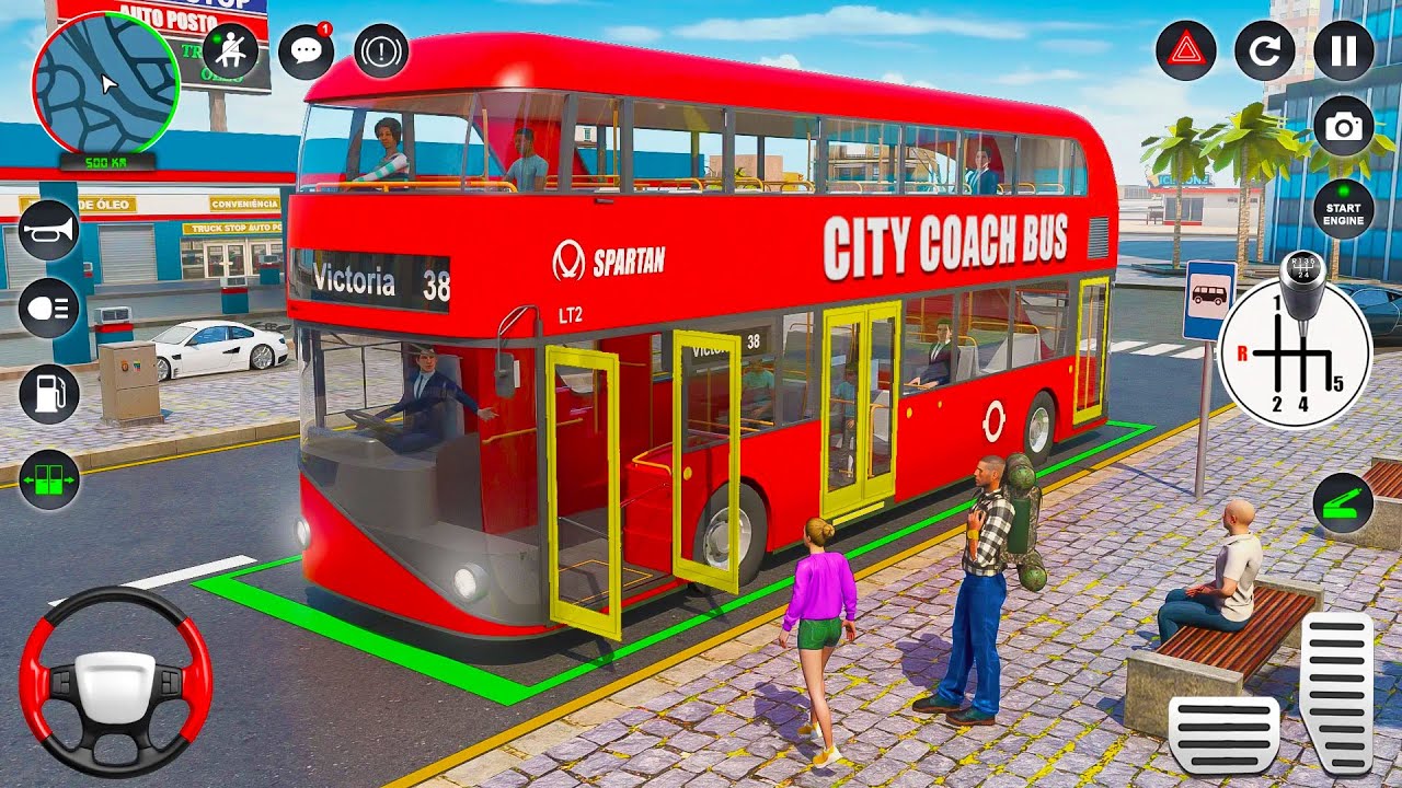 City Coach Bus Simulator 3D - KJBH Simulator GamePlay
