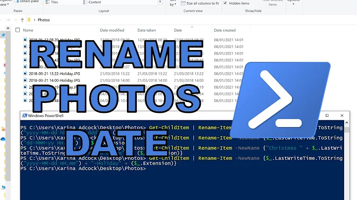 How to rename multiple photos to the date (Windows)