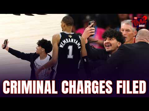 Spurs Fan Hit With Charges After Rushing Court for Wembanyama Selfie | The TMZ Podcast