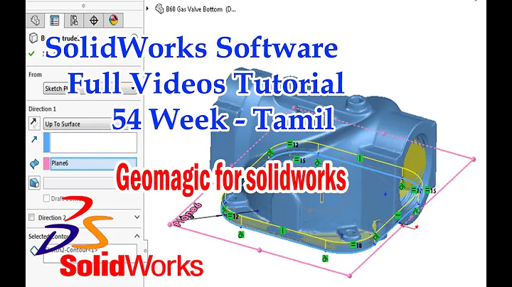 Geomagic For Solidworks - Tamil / solidworks workflow demo / solidworks tutorial
