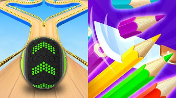 Going Balls VS Slice it All - SpeedRun Gameplay Level 1446-1450