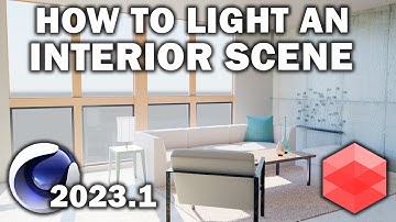 Cinema 4d 2023.1: How to Light an Interior Scene using Redshift