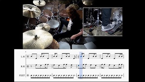 Marco Minnemann | Drumeo | Transcription 5 vs 7 vs 9 Independence Exercise