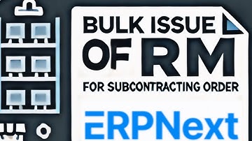 The Ultimate ERPNext || Make Subcontracting Process Easy || ERPNext Manufacturing