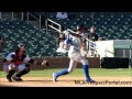 Raul Mondesi Jr. batting - Kansas City Royals prospect - Arizona Fall League